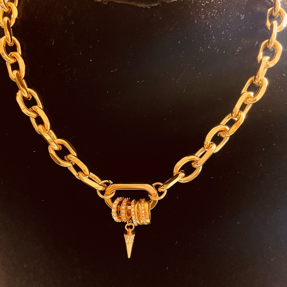 18K Elegant Gold -Plated Chain Necklace